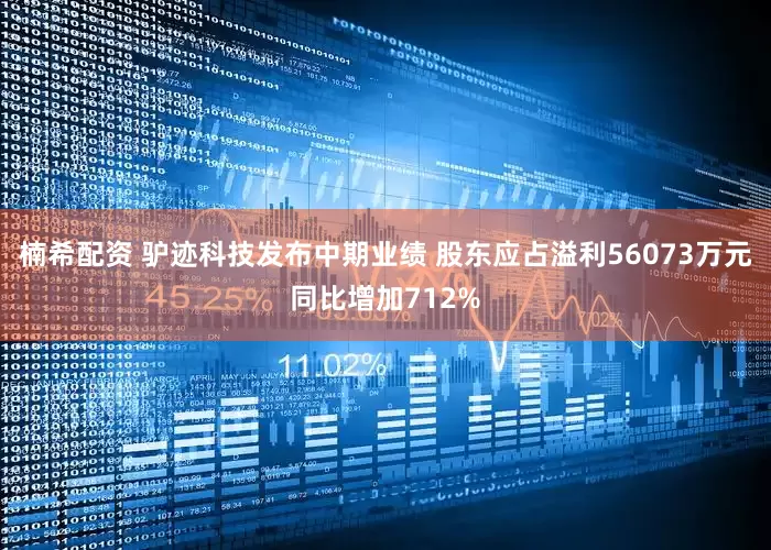 楠希配资 驴迹科技发布中期业绩 股东应占溢利56073万元同比增加712%
